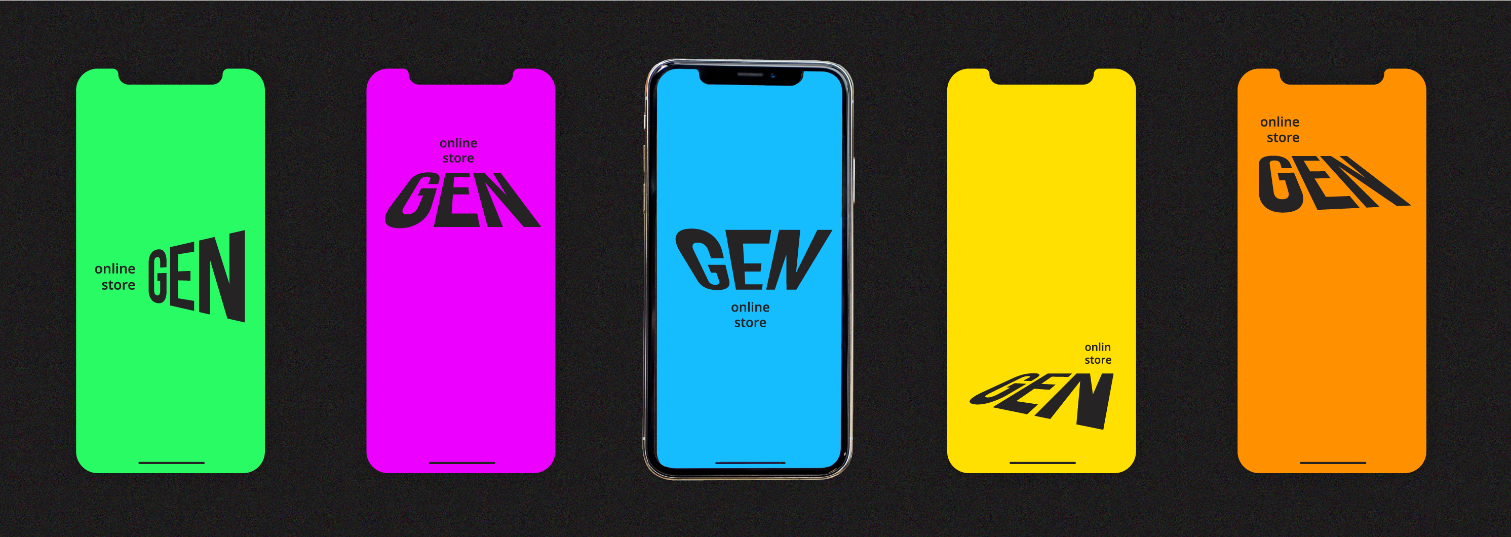Дизайн мобильной версии сайта онлайн-магазина GEN