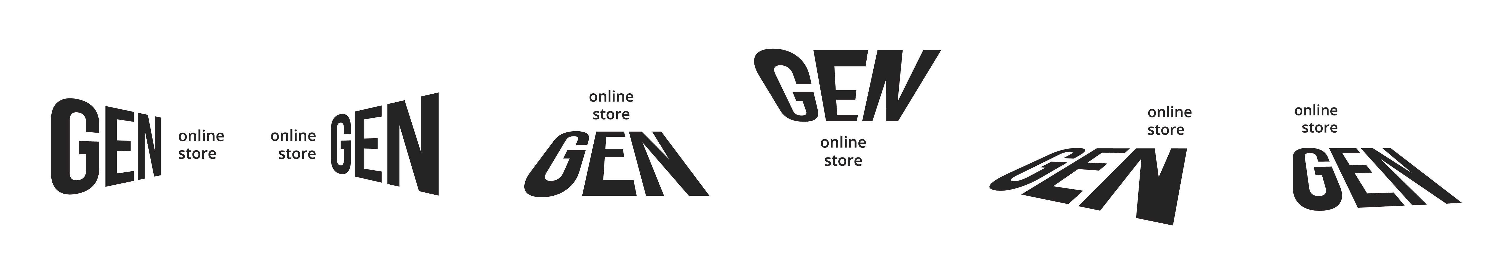 Варианты логотипа бренда GEN