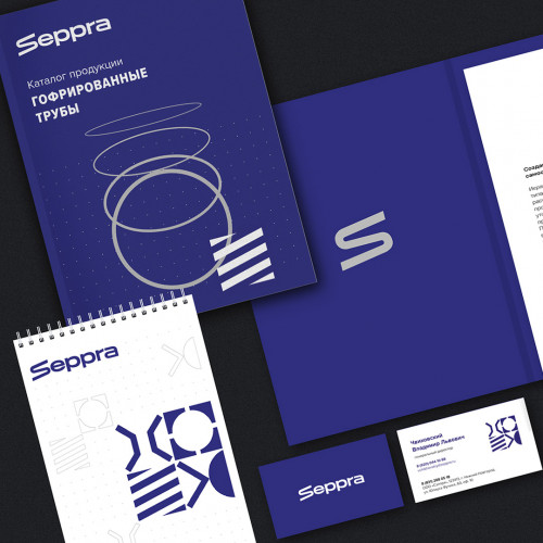 Лого и фирстиль для производителя автокомпонентов Seppra