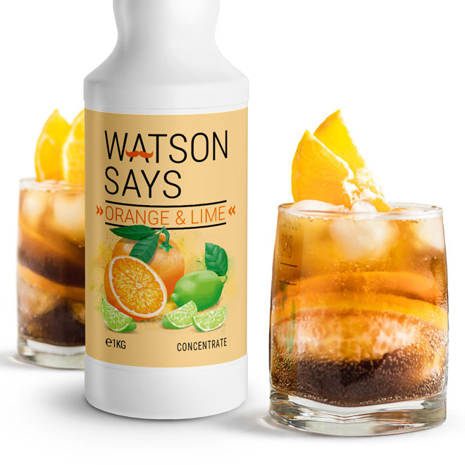Illustrations for syrup packaging Watson Says