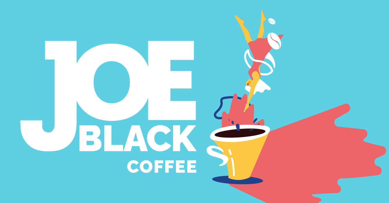 Joe Black — coffee with a light soul. The logo and packaging for the 3-in-1 coffee brand