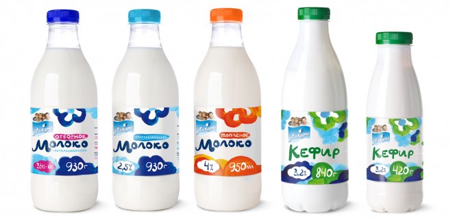 Дизайн линейки молочных продуктов ТМ «Лакомо»